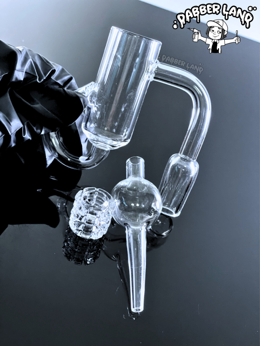 Clear Quartz Banger Recycler Set