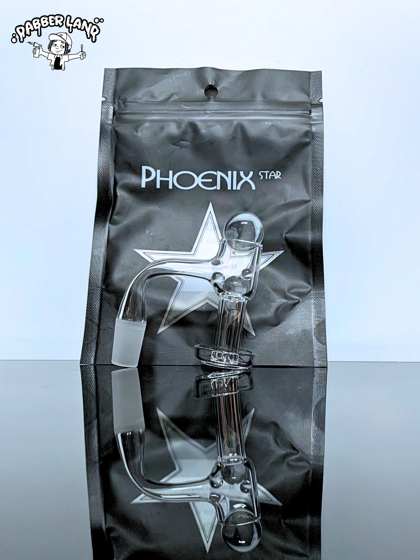 Phoenix Star Quartz Banger with Four Balls & Pole