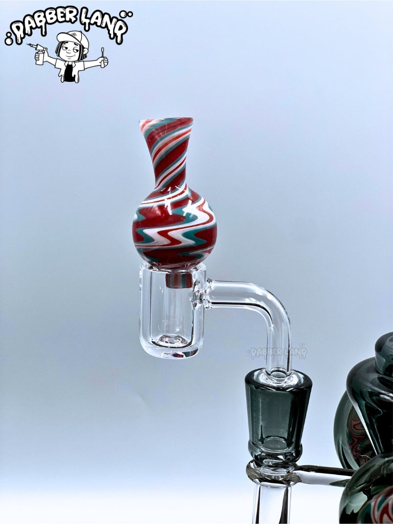 Phoenix Star 8 Inches Recycler Dab Rig With American Northstar Glass Rod & Quartz Banger with Cap