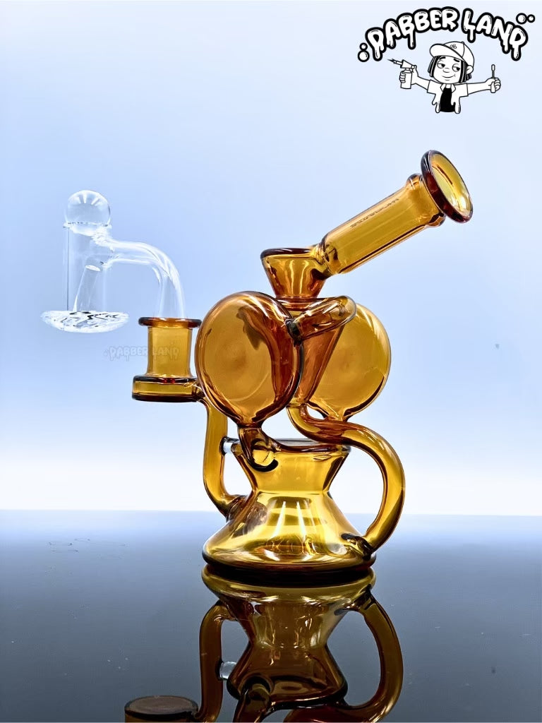 Phoenix Star Dab Kit - 7pcs Smoking Set with Recycler Bong Gift