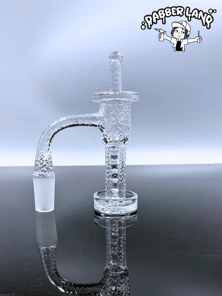 Quartz Banger Full Weld Patterns Engraved Terp Slurper Kit