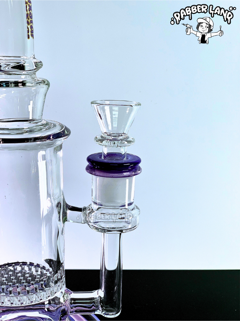 Honeycomb Perc Glass Bong by Phoenix Star 9 Inches