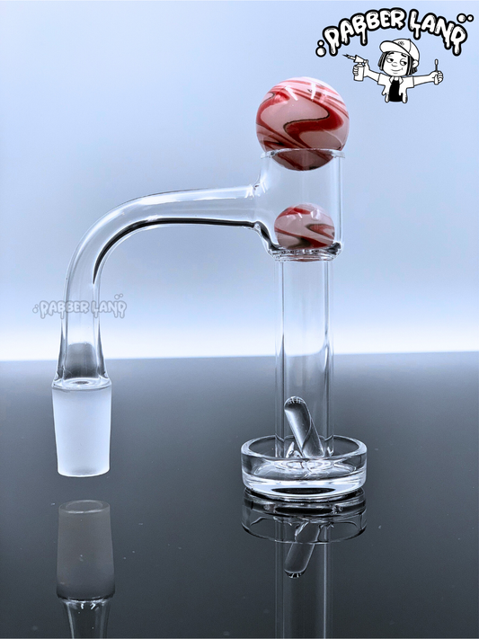 Marble Glass Terp Slurper Marble Set 22mm Carb Cap For Quartz Banger