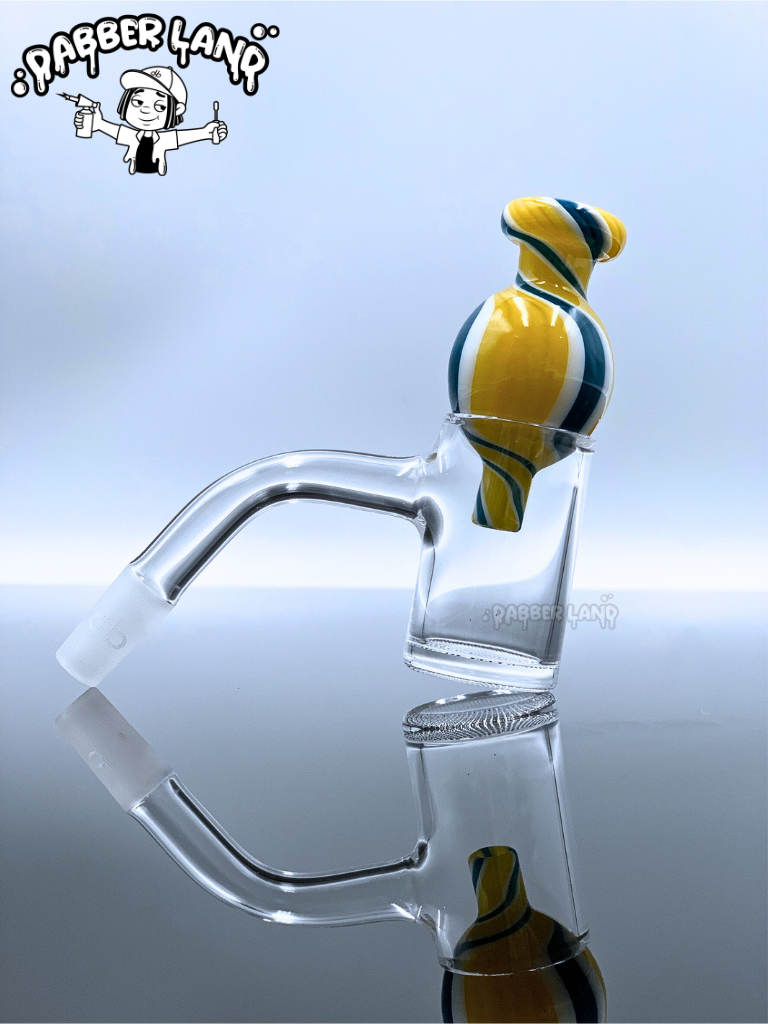 Swirl Bubble Glass Carb Cap For Quartz Banger 25mm