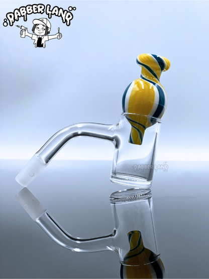 Swirl Bubble Glass Carb Cap For Quartz Banger 25mm