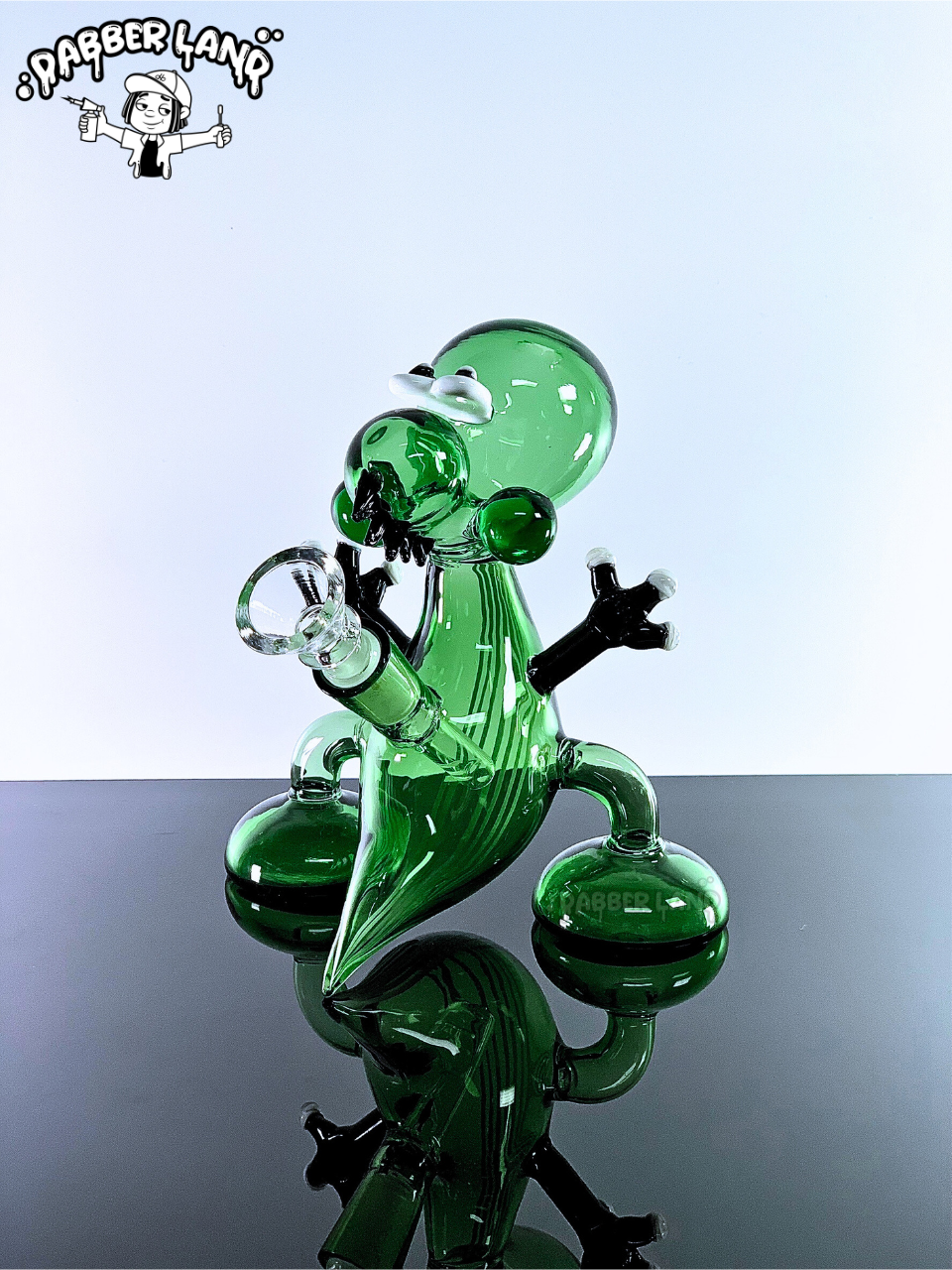 Twerk Dino Glass Bong 6 Inches