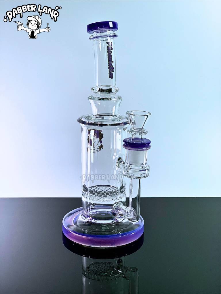 Honeycomb Perc Glass Bong by Phoenix Star 9 Inches