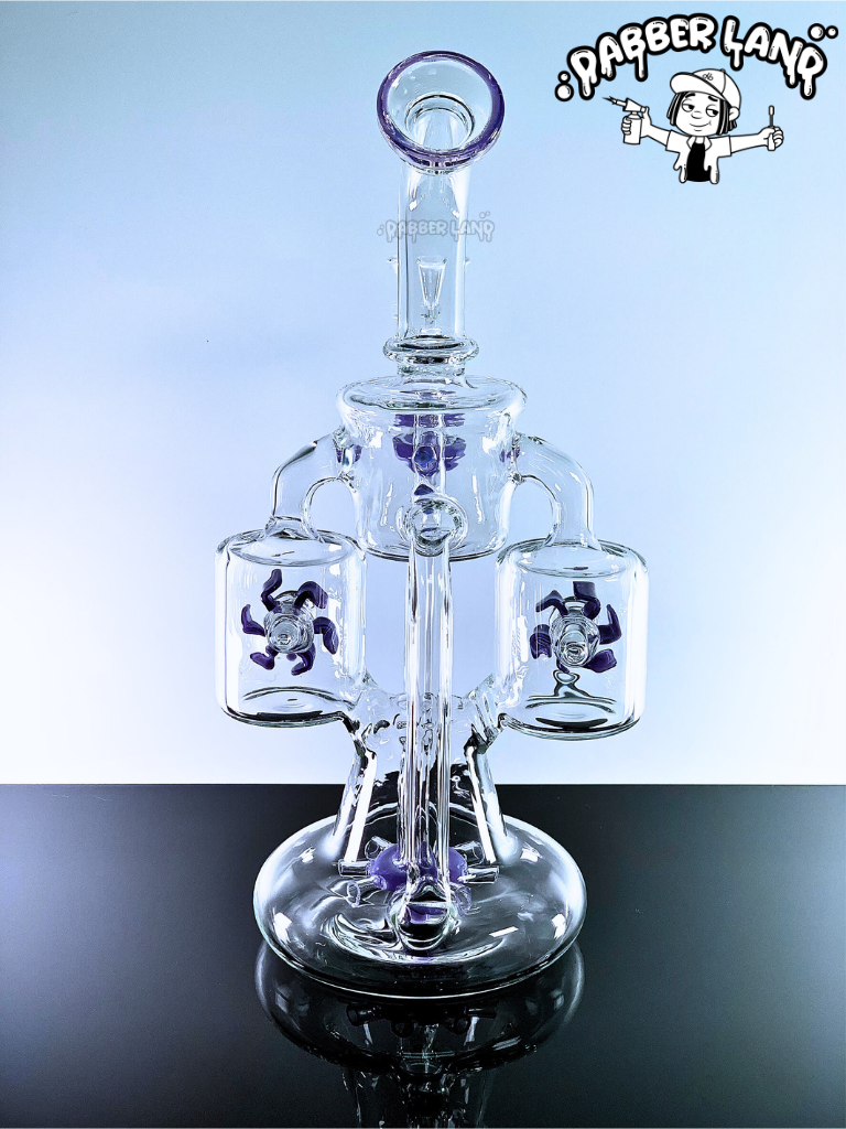 Double Rotating Recycler Dab Rig 10 Inches