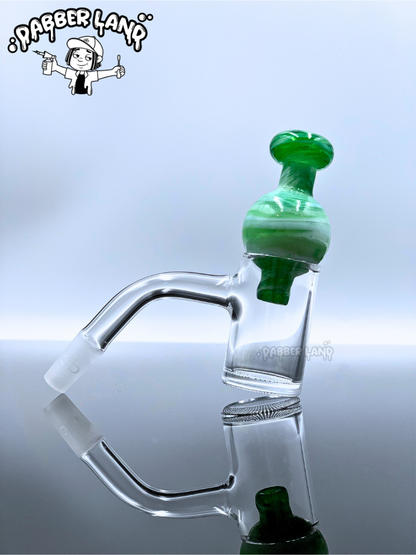 Swirl Bubble Glass Carb Cap For Quartz Banger 25mm