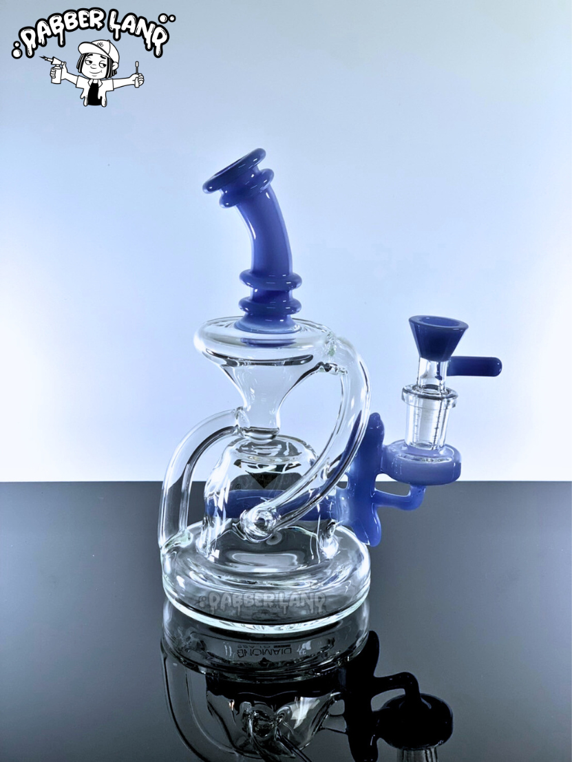 Diamond Glass Recylcer Dab Rig 7 Inches