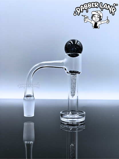 Galaxy Dichro Glass Terp Screw Marble Set 22mm Carb Cap For Quartz Banger