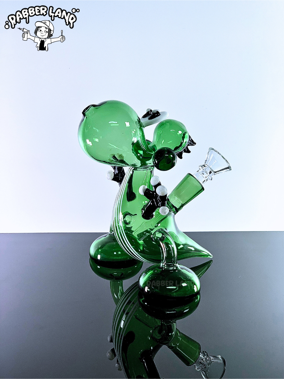 Twerk Dino Glass Bong 6 Inches