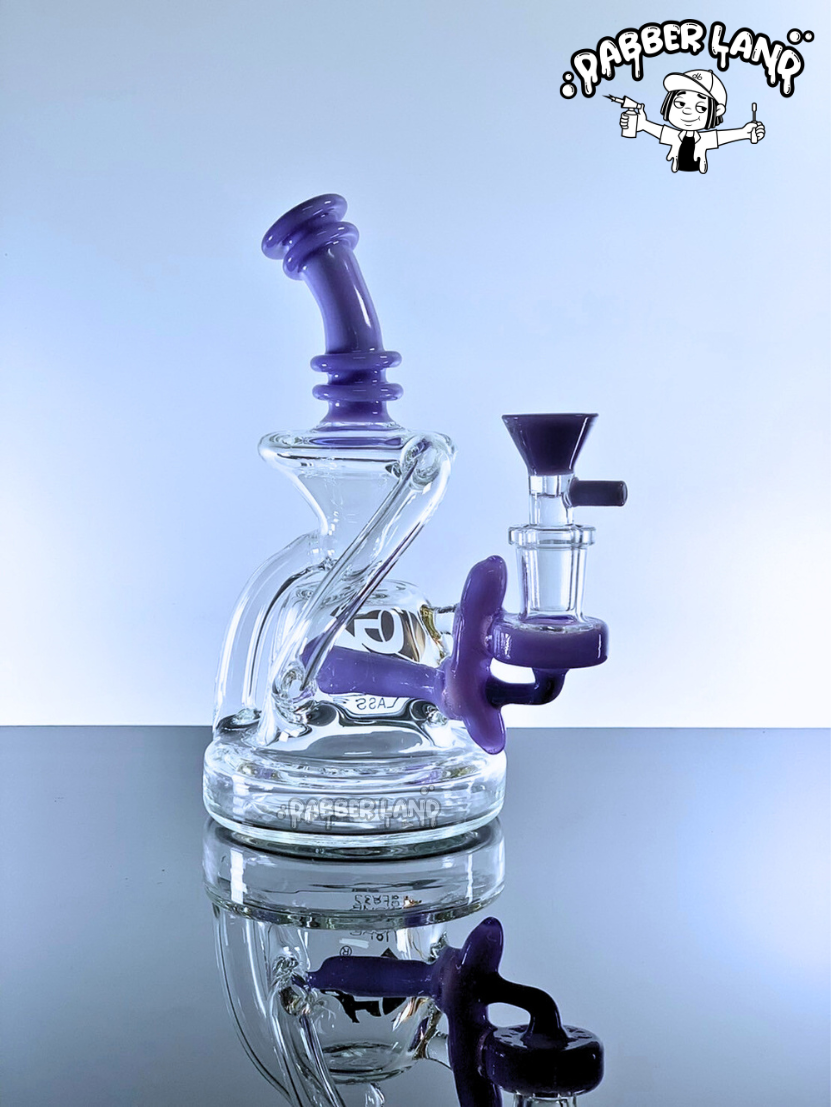 Diamond Glass Recylcer Dab Rig 7 Inches