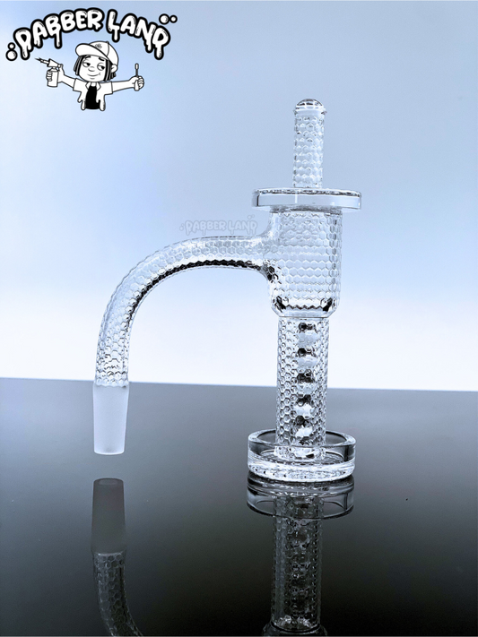 Quartz Banger Full Weld Honeycomb Engraved Terp Slurper Kit