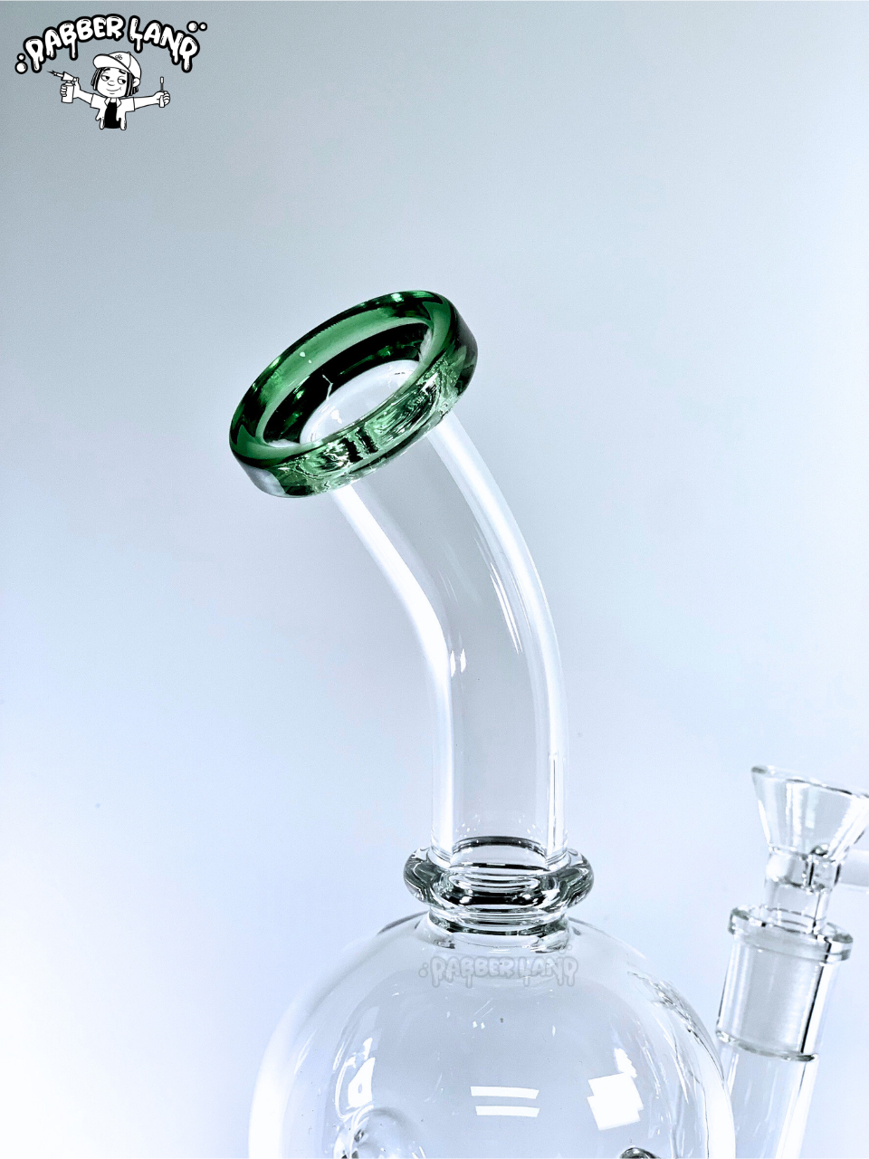 Recycler Double Bubble Glass Ball Inside Dab Rig 11 Inches