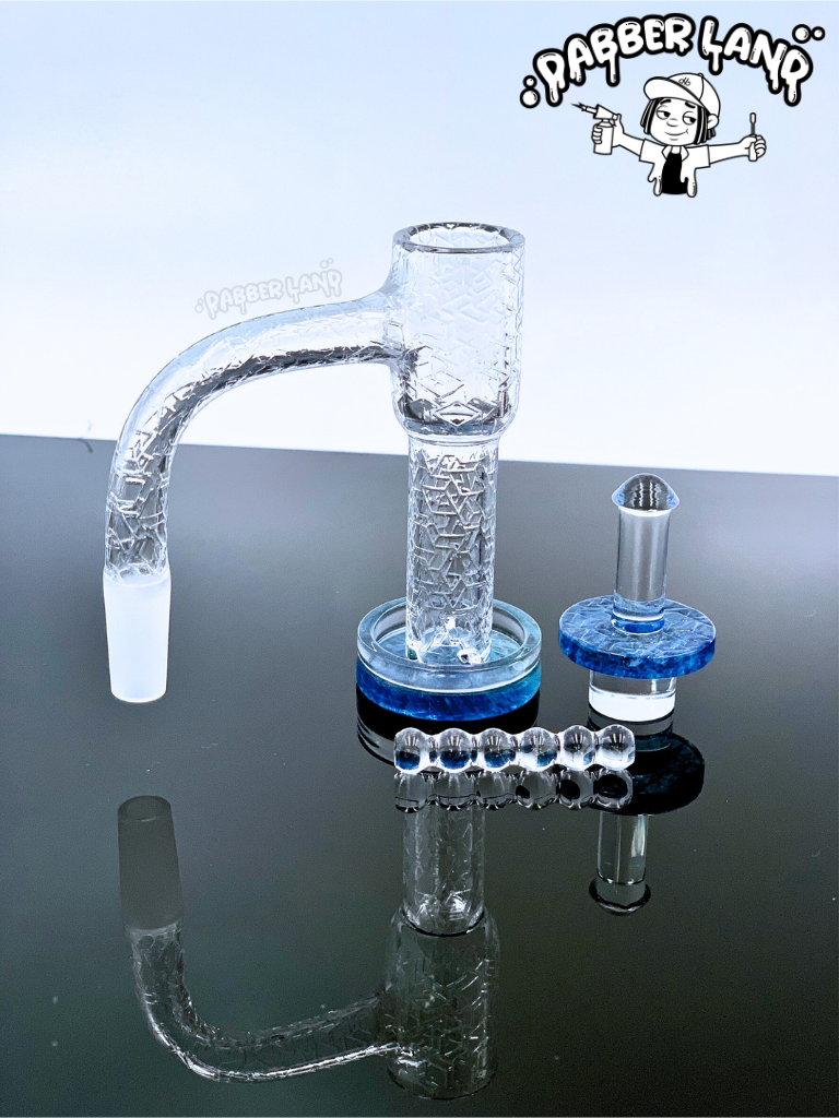 Quartz Banger Full Weld 3D Cubes Engraved Terp Slurper Kit