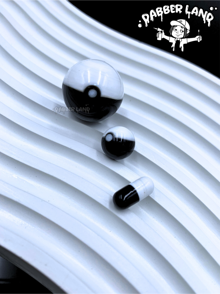 Pokemon Poke Ball Glass Terp Slupers Marble Set Carb Cap For Quartz Banger 22mm