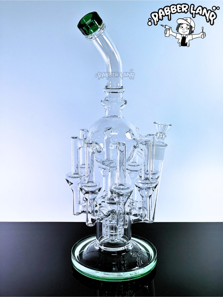 Omega Line Recycler Glass Bong 13 Inches