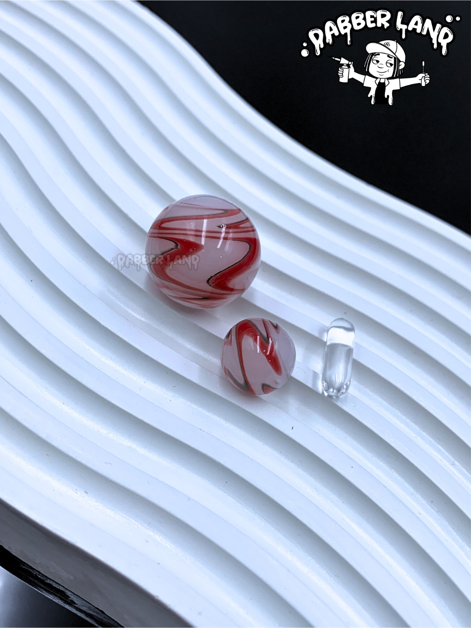 Marble Glass Terp Slurper Marble Set 22mm Carb Cap For Quartz Banger