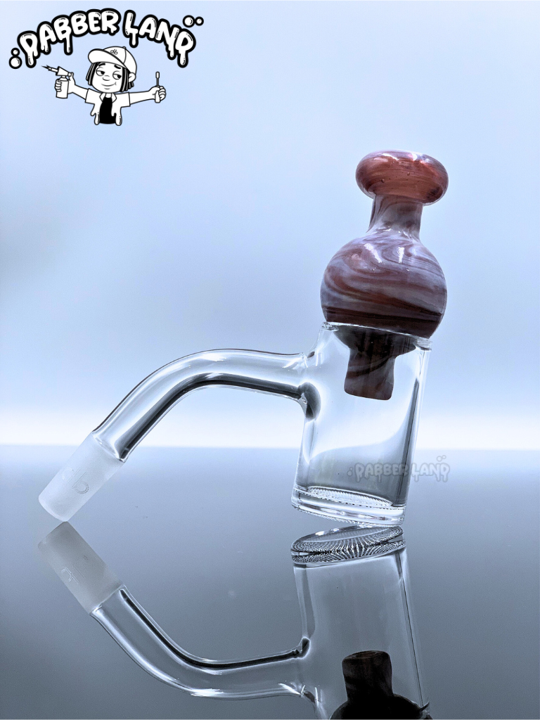 Swirl Bubble Glass Carb Cap For Quartz Banger 25mm