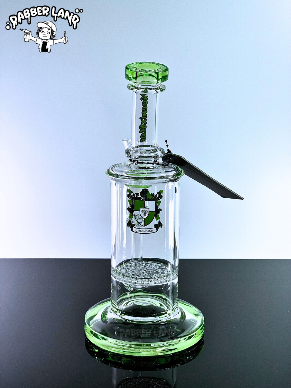 Honeycomb Perc Glass Bong by Phoenix Star 9 Inches