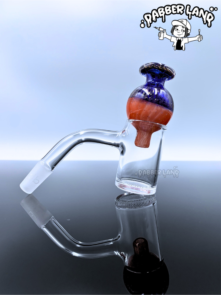 Golden Bubbles Fumed Carb Cap For Quartz Banger 26mm