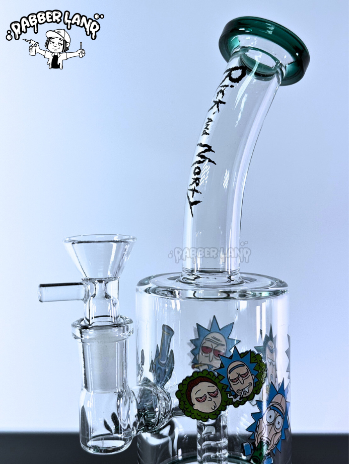 Rick & Morty Mini Dab Rig 8 Inches