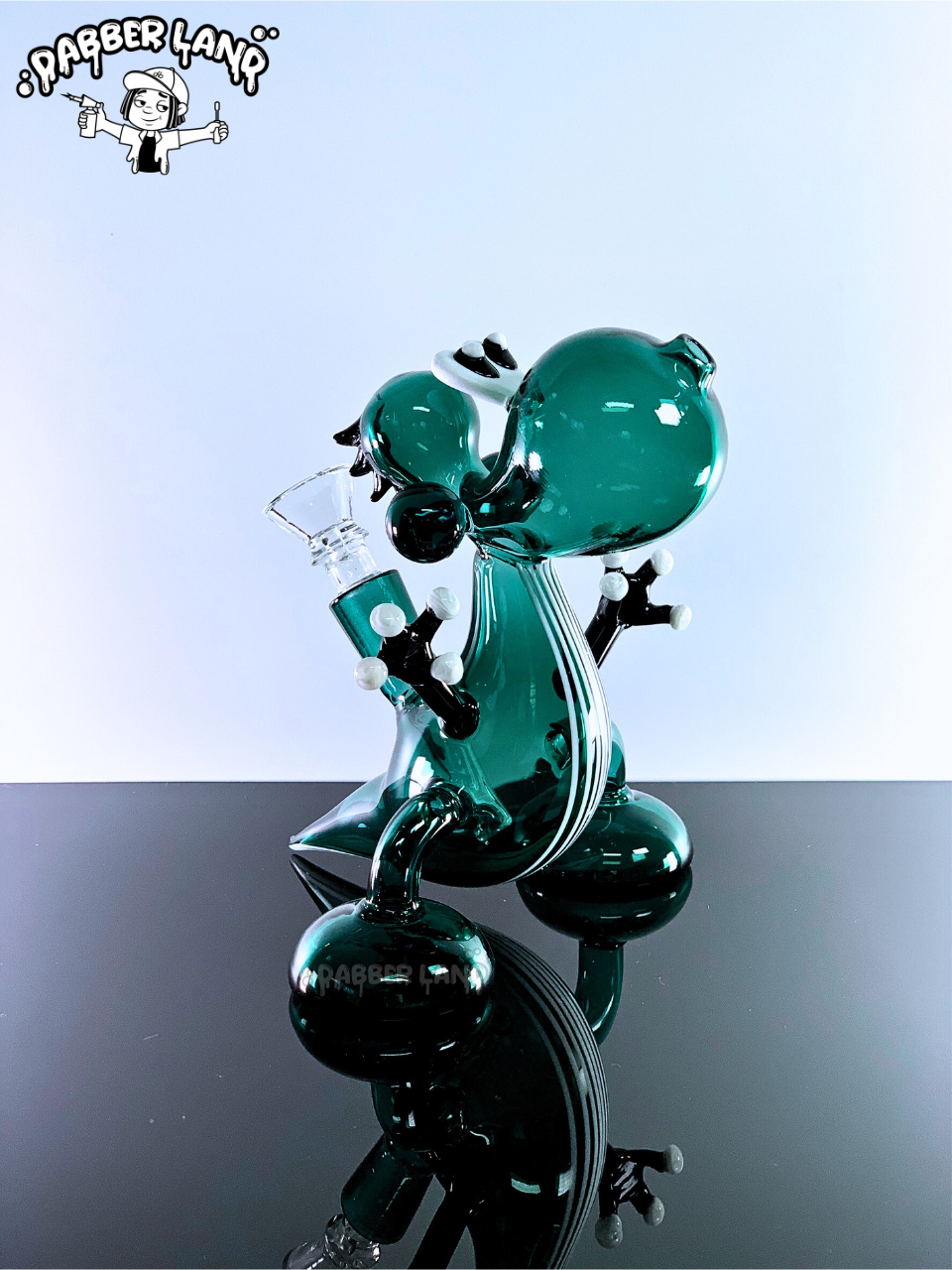 Twerk Dino Glass Bong 6 Inches