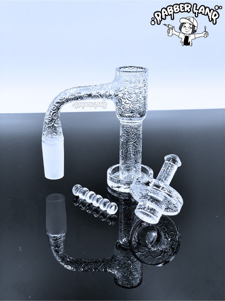 Quartz Banger Full Weld Vines Engraved Terp Slurpler Kit