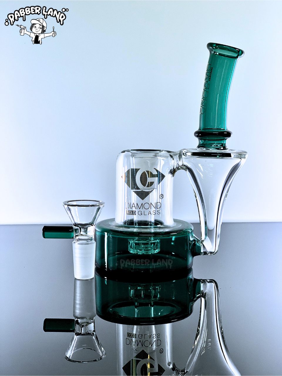 OG Diamond Glass Matrix Perc 6 Inches