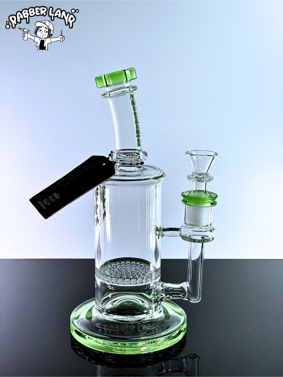 Honeycomb Perc Glass Bong by Phoenix Star 9 Inches