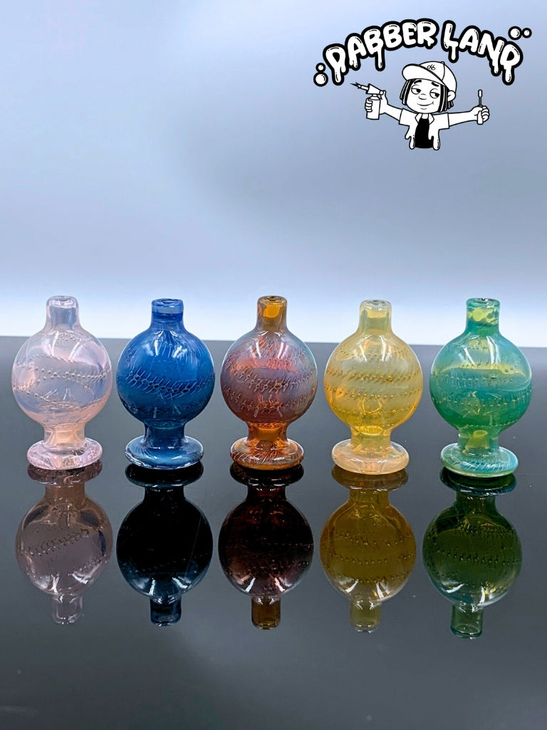US glass ball carb cap with bubbles and silver fumed For Quartz Banger 29mm