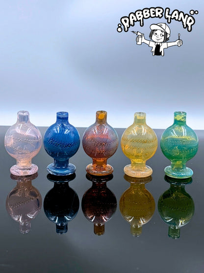 US glass ball carb cap with bubbles and silver fumed For Quartz Banger 29mm