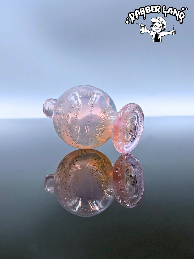 US glass ball carb cap with bubbles and silver fumed For Quartz Banger 29mm