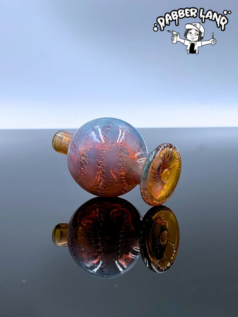 US glass ball carb cap with bubbles and silver fumed For Quartz Banger 29mm