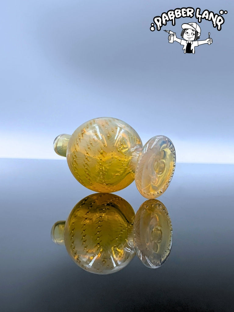 US glass ball carb cap with bubbles and silver fumed For Quartz Banger 29mm