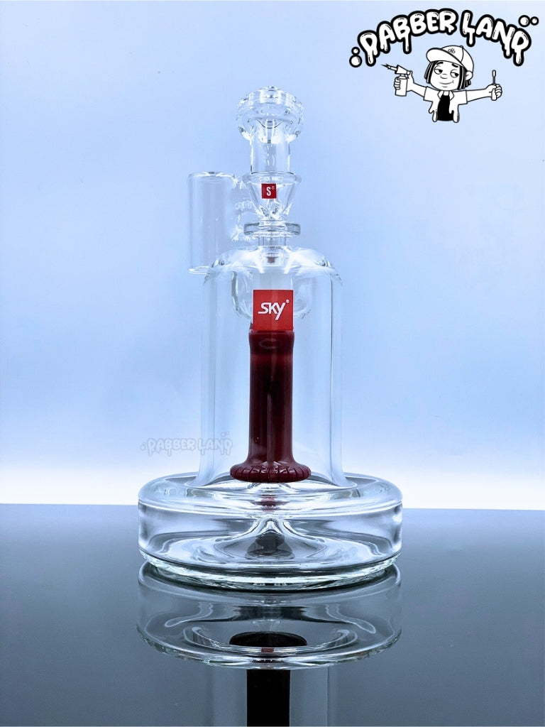 Sky Glass Inc - Neutron Recycler Dab Rig 14mm Single Hole Bowl (Clear)