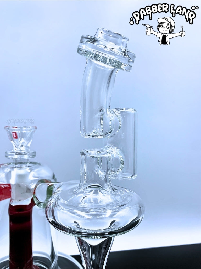 Sky Glass Inc - Neutron Recycler Dab Rig 14mm Single Hole Bowl (Clear)