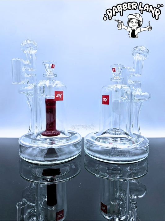 Sky Glass Inc - Neutron Recycler Dab Rig 14mm Single Hole Bowl (Clear)