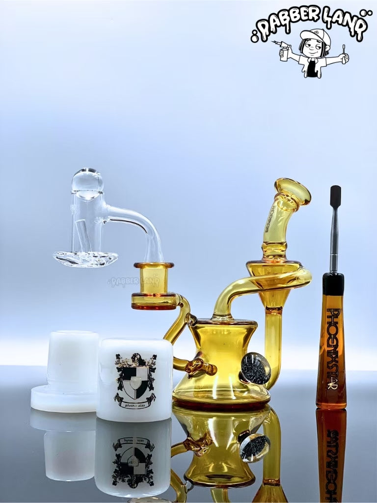 Phoenix Star Smokers Kit Gift with Recycler Dab Rig