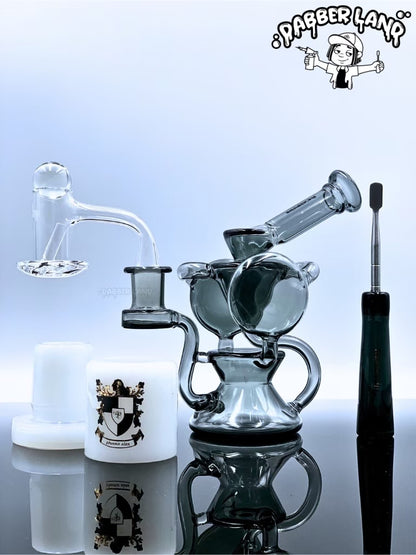 Phoenix Star Dab Kit - 7pcs Smoking Set with Recycler Bong Gift