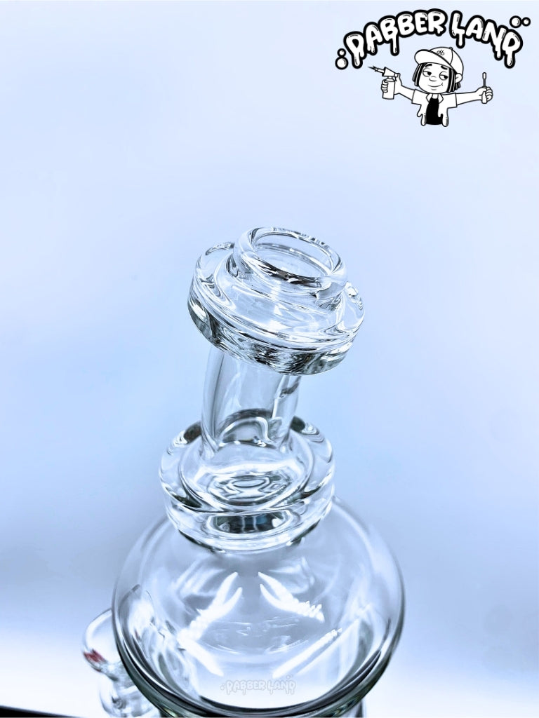 Sky Glass Inc - The Eclipse Bubbler Dab Rig 14mm Single Hole Bowl (Clear)