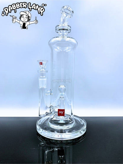 Sky Glass Inc - The Eclipse Bubbler Dab Rig 14mm Single Hole Bowl (Clear)