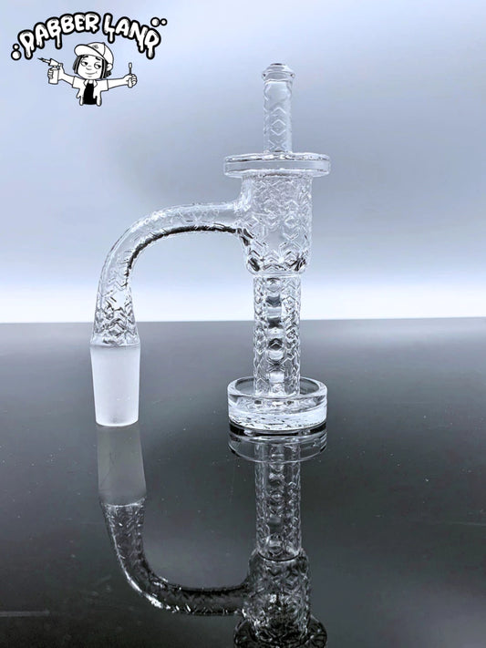 Quartz Banger Full Weld Patterns Engraved Terp Slurper Kit